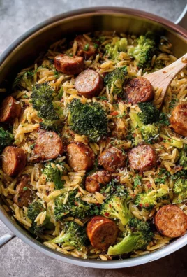 One-Pot Chicken Sausage Orzo With Broccoli