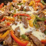 Queso Steak Fajita Skillet