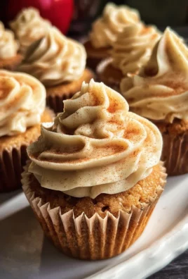Apple Cider Cupcakes with Spiced Buttercream Frosting