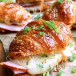 Baked turkey and Cheese Croissants