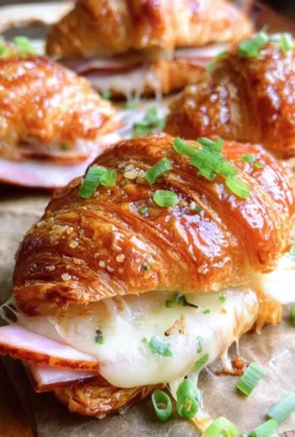 Baked turkey and Cheese Croissants
