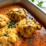 Best Tomato Soup with Cheddar Bay Dumplings