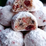 Cherry Snowball Cookies