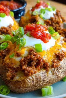 Double Stuffed Taco Potatoes