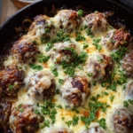 French Onion Meatballs