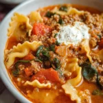 Gluten Free Lasagna Soup (Dairy Free)