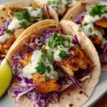 Mouthwatering Fish Tacos with Lime Crema