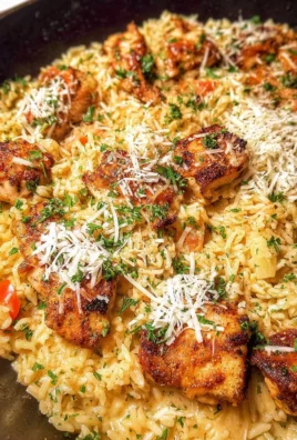 One-Pan Garlic Parmesan Chicken and Rice