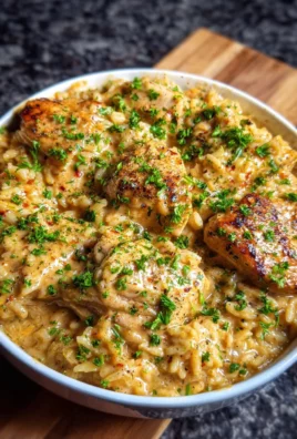 One Pan Smothered Chicken and Rice