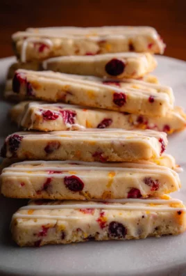 Orange Cranberry Shortbread Cookies