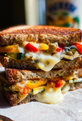 Roasted Vegetable Grilled Cheese