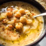Vegan Garlic Chickpea Soup