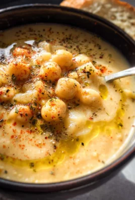 Vegan Garlic Chickpea Soup