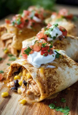 Air Fryer Southwest Chicken Burritos