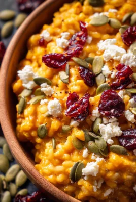 Baked Pumpkin Goat Cheese Risotto