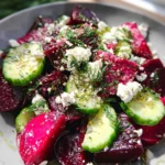 Beet Salad with Feta, Cucumbers, and Dill