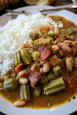 Crockpot Speckled Butter Beans and Okra Stew