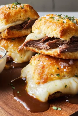 French Dip Stuffed Biscuits