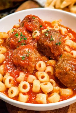 Homemade Spaghettios and Meatballs