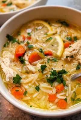 Lemon Chicken Orzo Soup