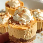 No Bake Pumpkin Mini Cheesecakes