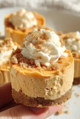 No Bake Pumpkin Mini Cheesecakes