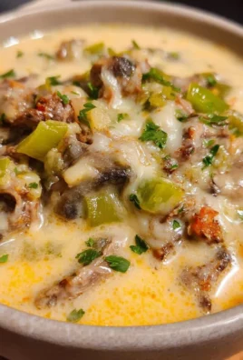 Philly Cheese Steak Soup