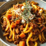 Pumpkin Beef Bolognese