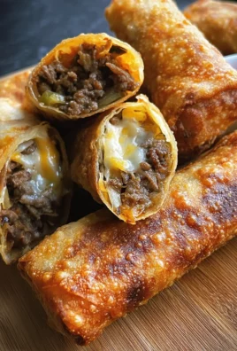 Cheeseburger Spring Rolls