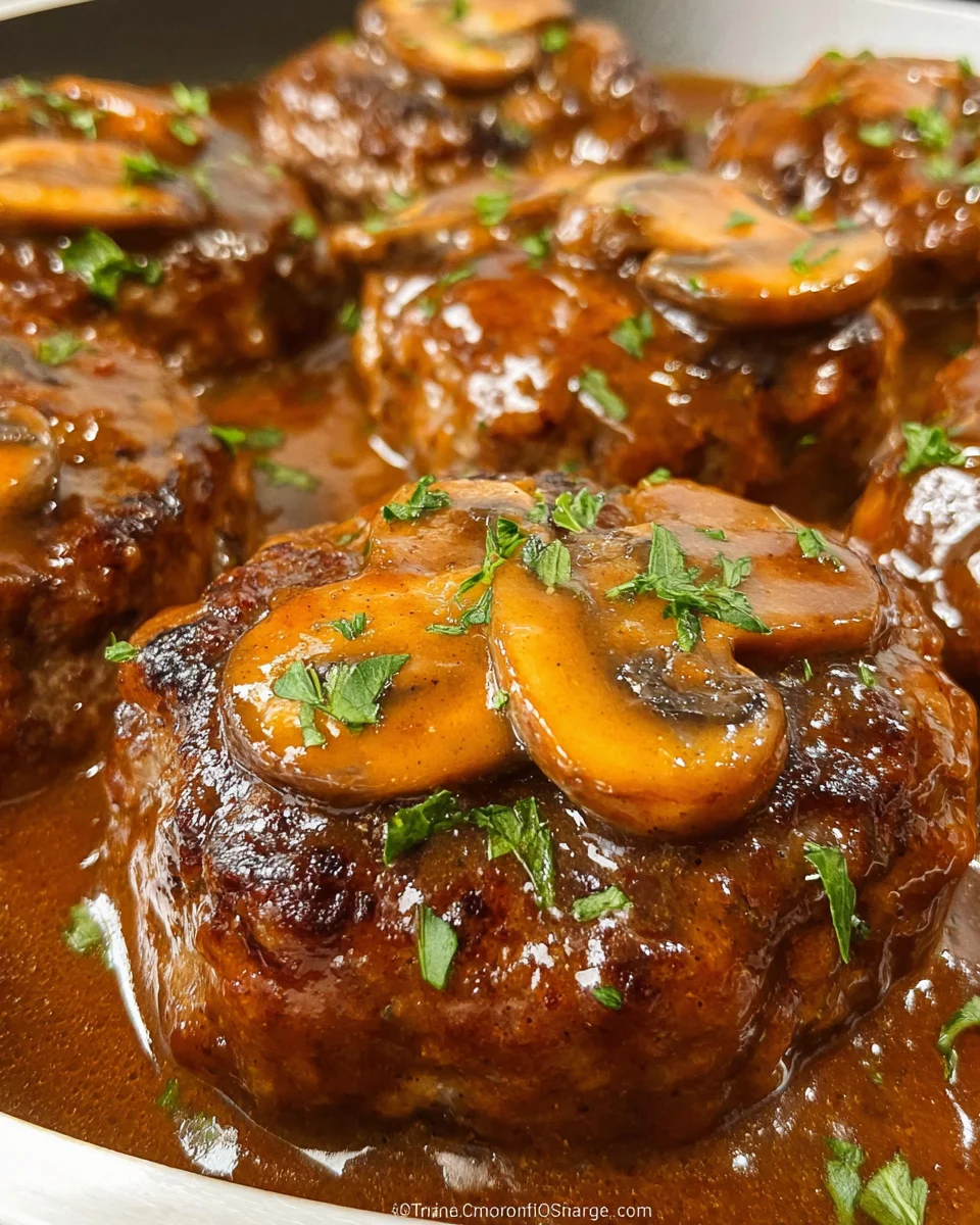 Easy Salisbury Steak Recipe with Mushroom Gravy