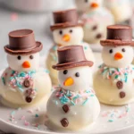 Melted Snowman Oreo Balls