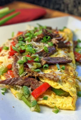 Philly Cheesesteak Omelet