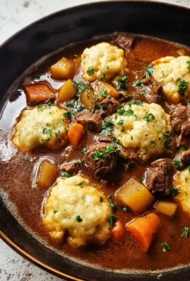 Tasty Beef Stew and Dumplings