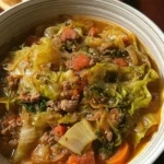 Cabbage Soup with Ground Beef