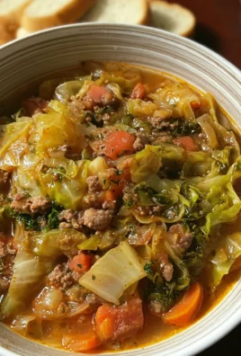 Cabbage Soup with Ground Beef