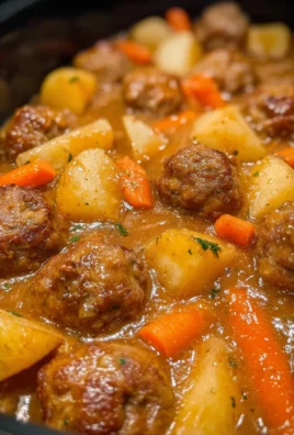 Crockpot Meatball Pot Roast