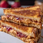 Fried Peanut Butter and Jelly Sandwich