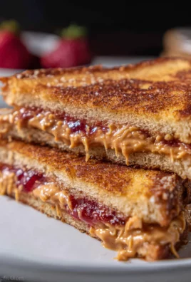 Fried Peanut Butter and Jelly Sandwich
