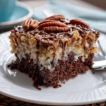 German Chocolate Poke Cake