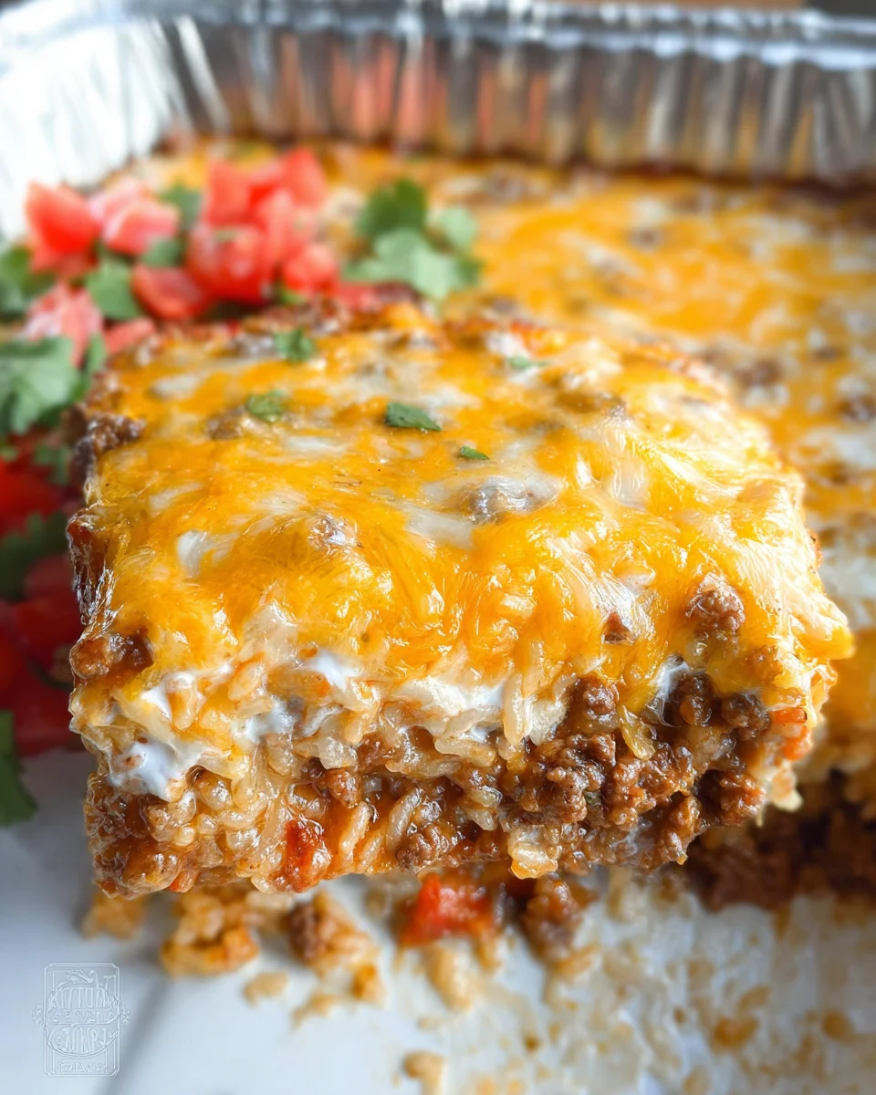 Ground Beef and Rice Casserole