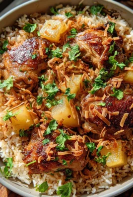 One Pot Hawaiian Chicken with Coconut Rice
