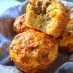 Sausage Egg and Cheese Breakfast Muffins with Grits