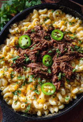 Shredded Beef Macaroni and Cheese