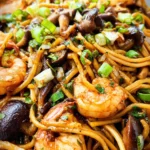 Shrimp Shiitake Noodles