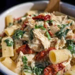 Slow Cooker Tuscan Chicken Pasta