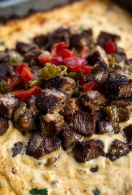 Smoked Queso with Steak Bites