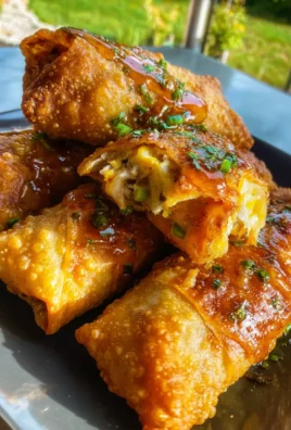 Texas Twinkies Egg Rolls with Spicy Honey