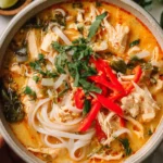 Thai Curry Chicken Soup with Coconut Milk